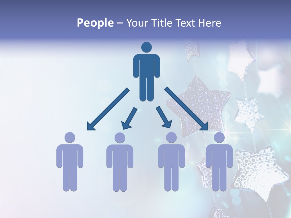 Blue Christmas Background PowerPoint Template