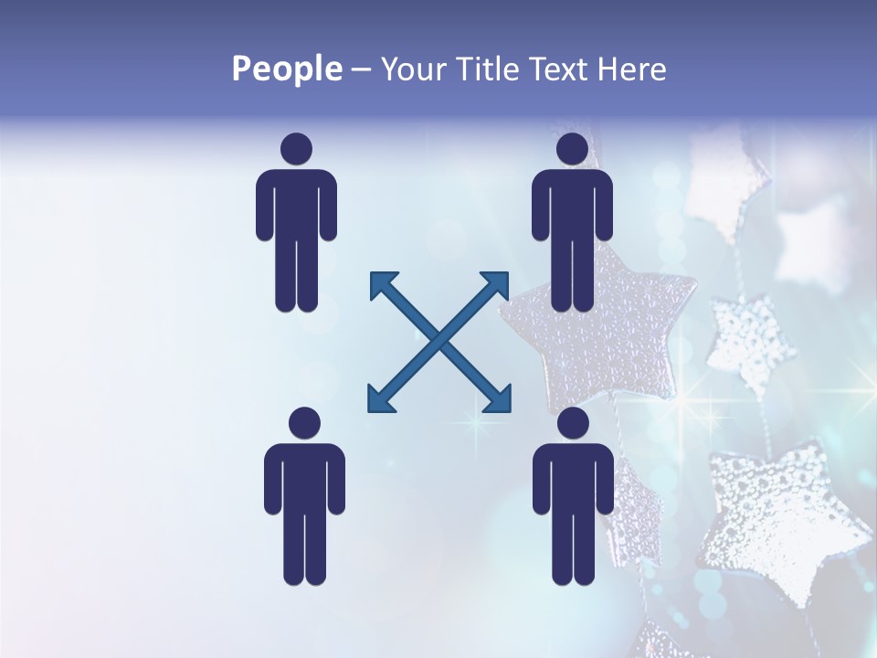 Blue Christmas Background PowerPoint Template