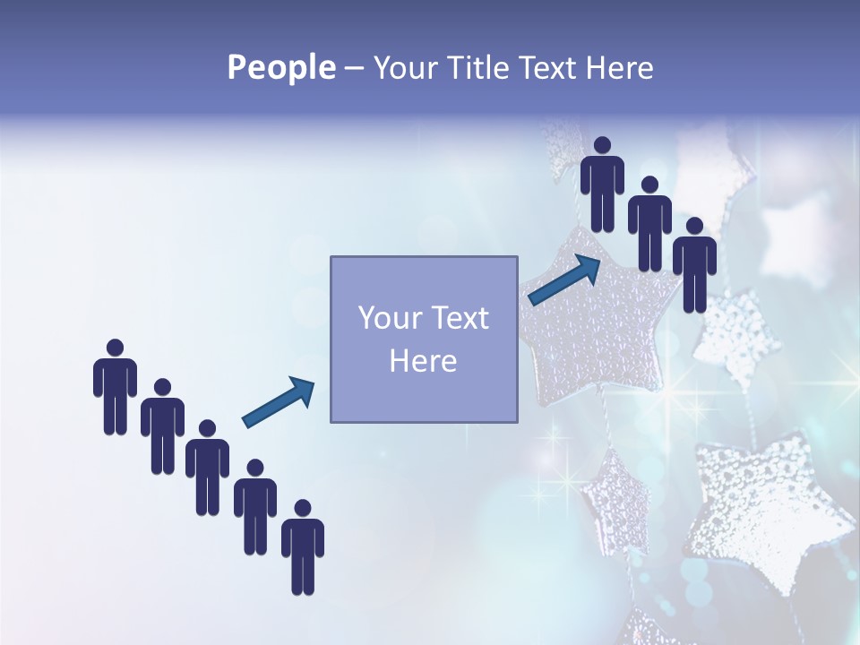 Blue Christmas Background PowerPoint Template