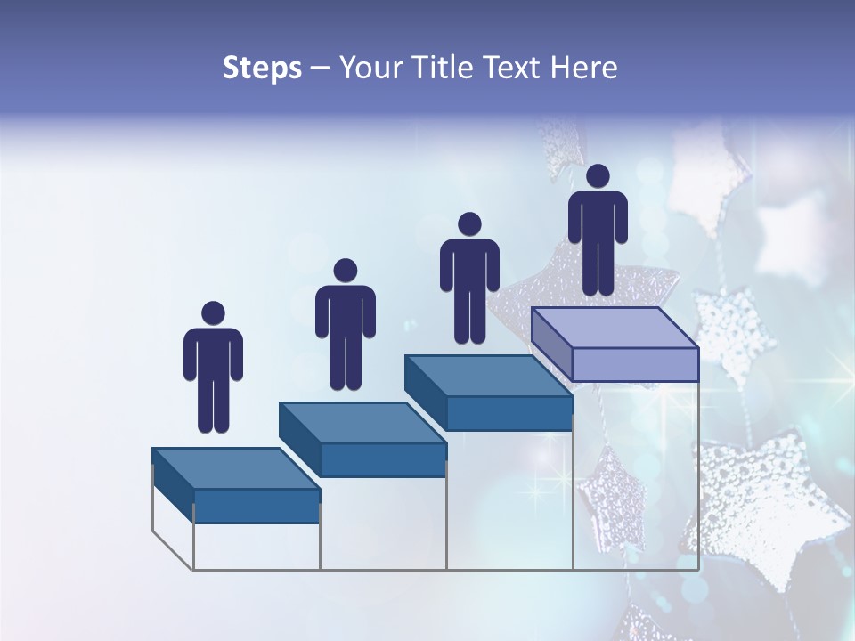 Blue Christmas Background PowerPoint Template