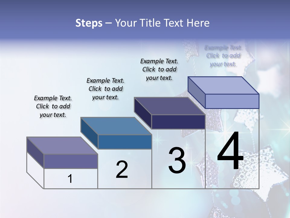 Blue Christmas Background PowerPoint Template
