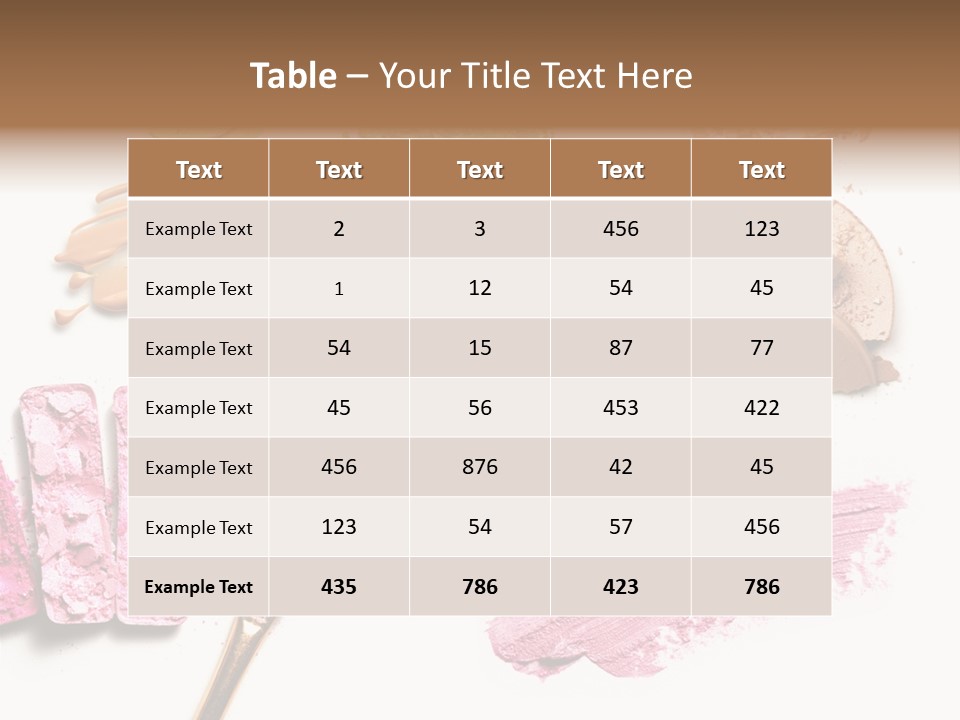 Chemicals Cosmetics PowerPoint Template