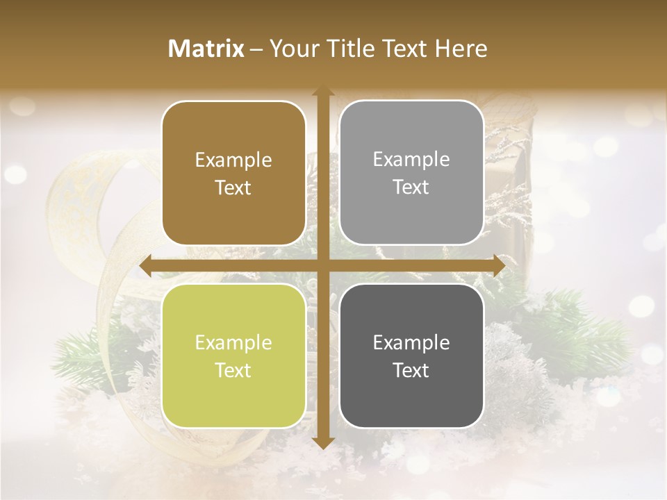 Christmas Gift Border PowerPoint Template