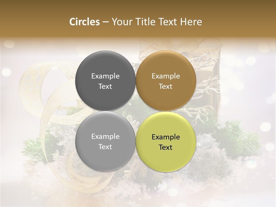 Christmas Gift Border PowerPoint Template