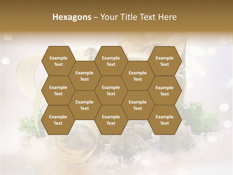 Christmas Gift Border PowerPoint Template