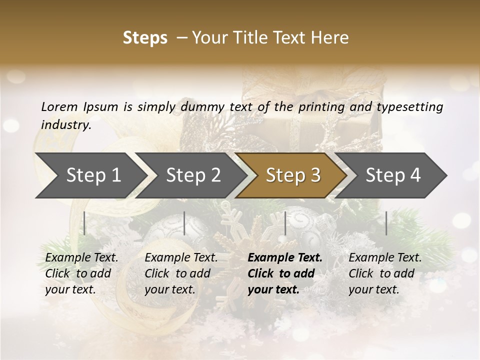 Christmas Gift Border PowerPoint Template