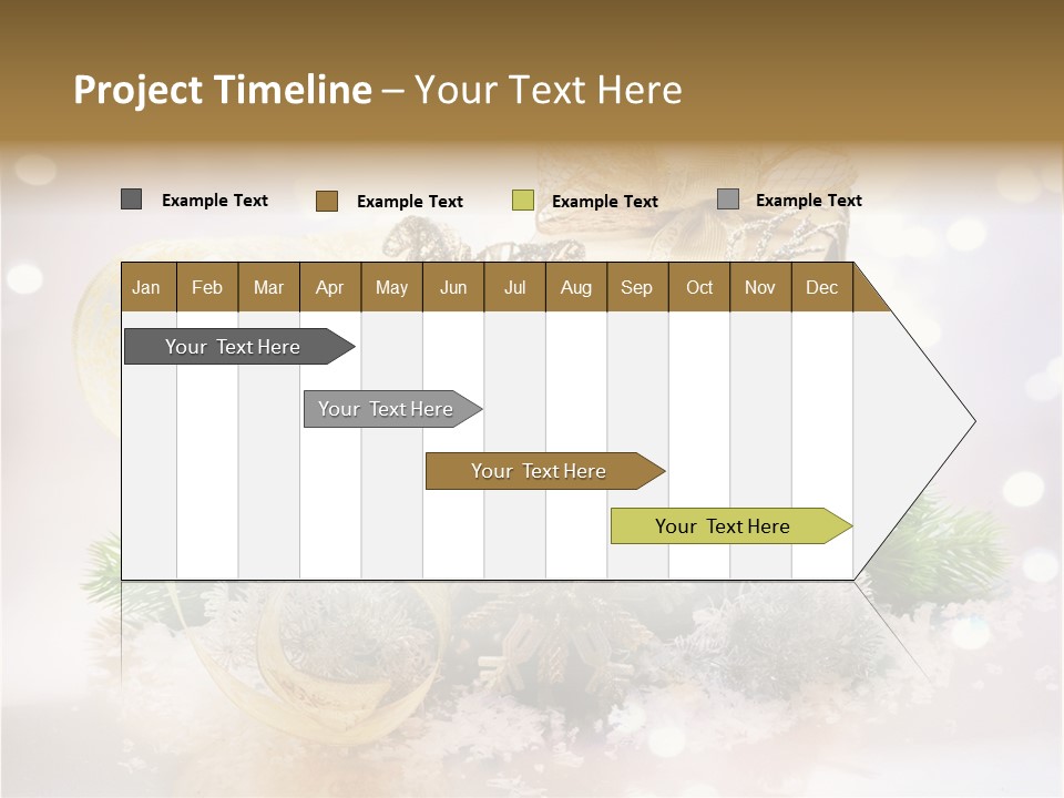 Christmas Gift Border PowerPoint Template