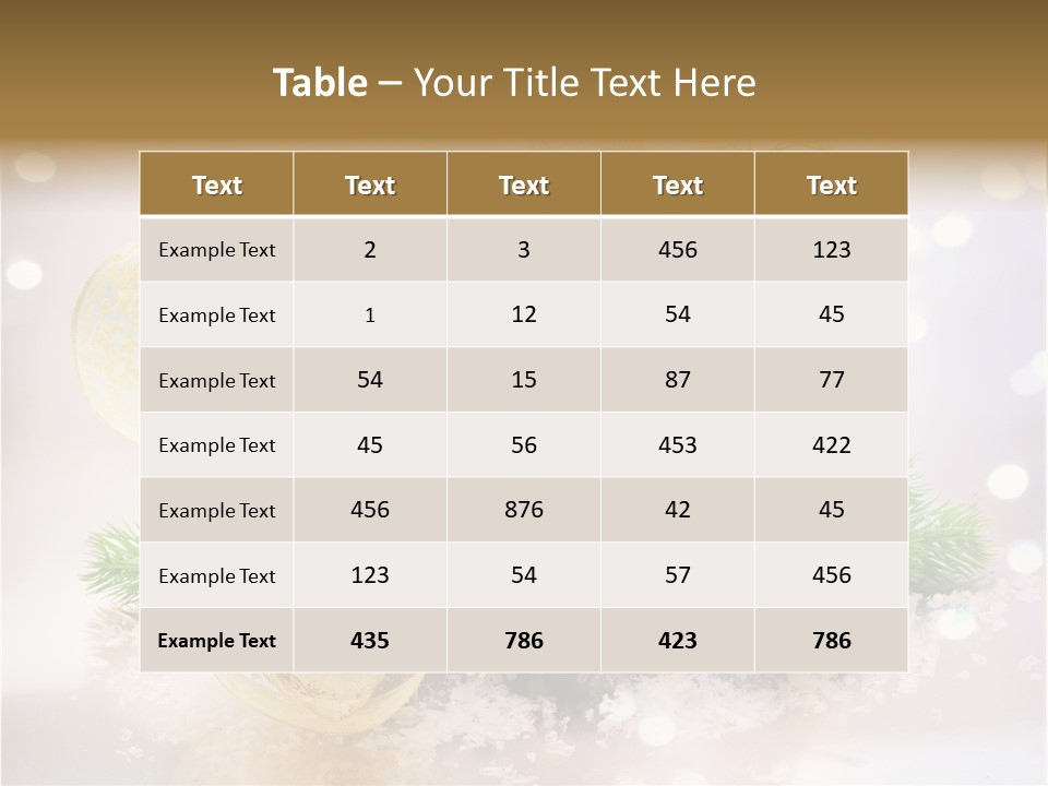 Christmas Gift Border PowerPoint Template