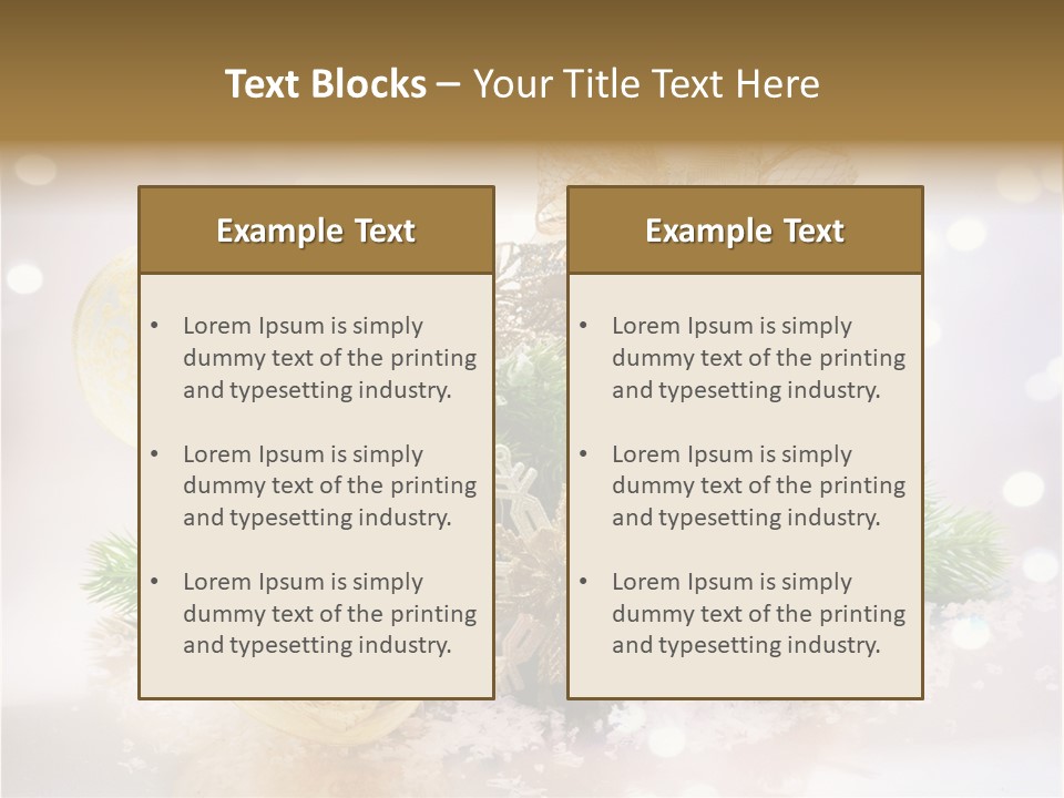 Christmas Gift Border PowerPoint Template