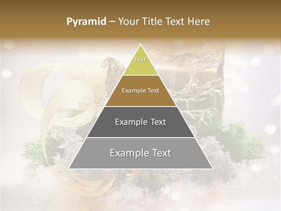 Christmas Gift Border PowerPoint Template