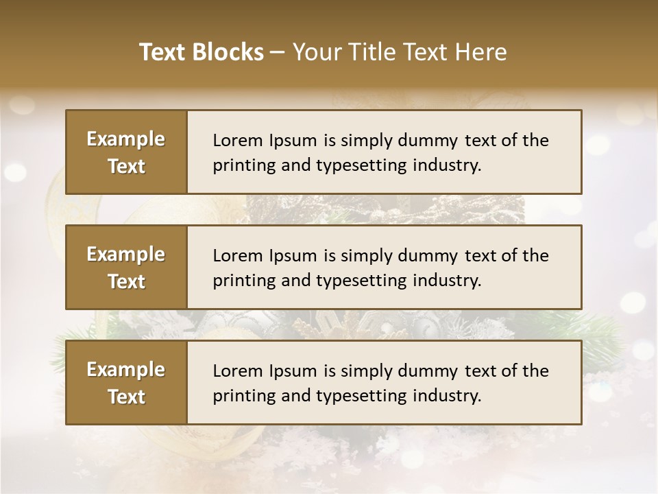 Christmas Gift Border PowerPoint Template