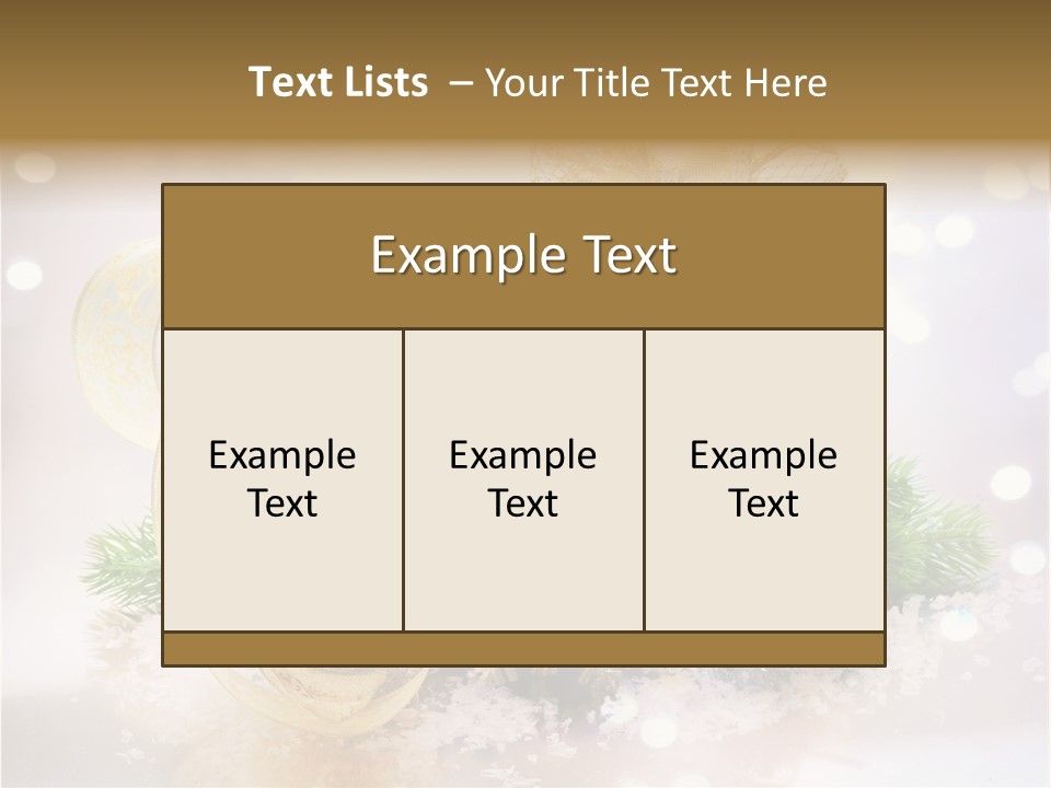 Christmas Gift Border PowerPoint Template