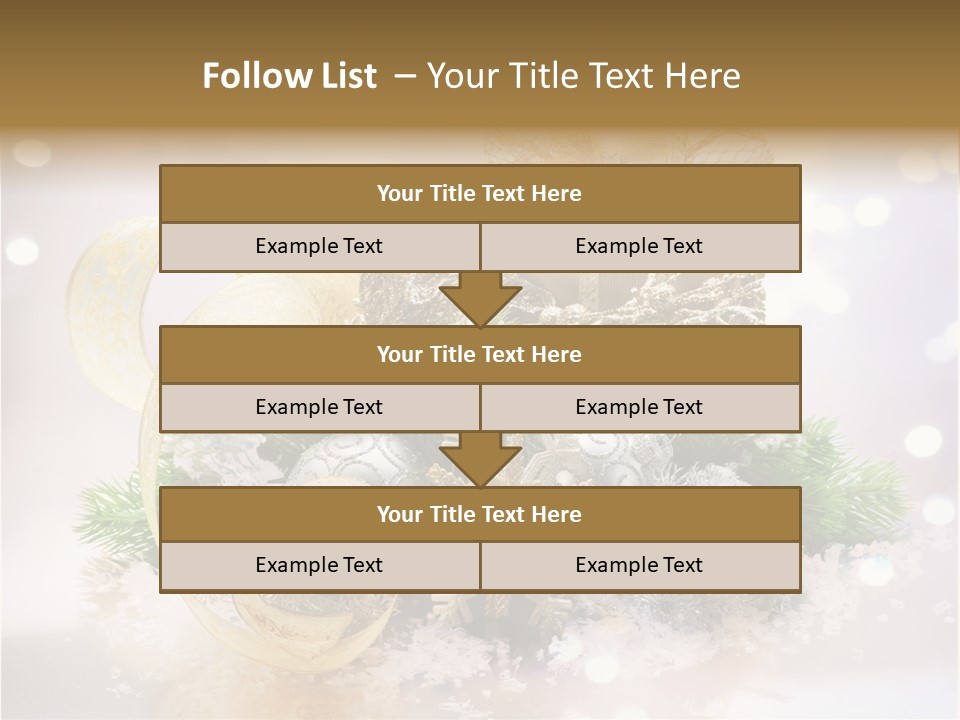Christmas Gift Border PowerPoint Template