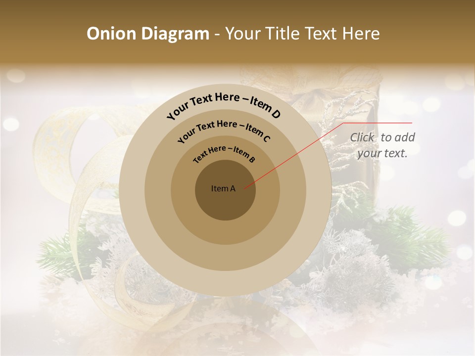 Christmas Gift Border PowerPoint Template