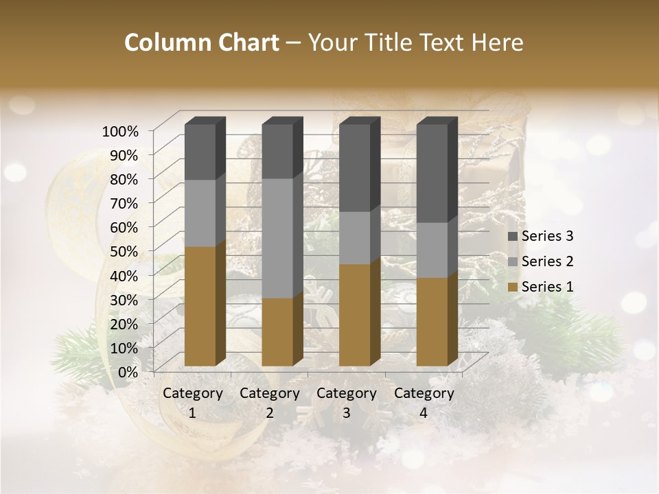 Christmas Gift Border PowerPoint Template
