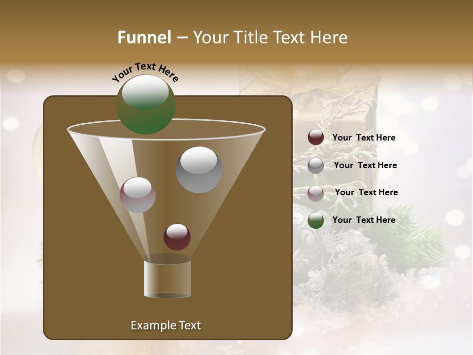 Christmas Gift Border PowerPoint Template