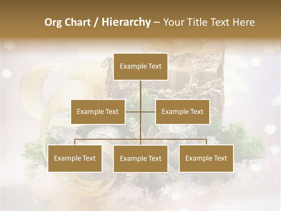 Christmas Gift Border PowerPoint Template