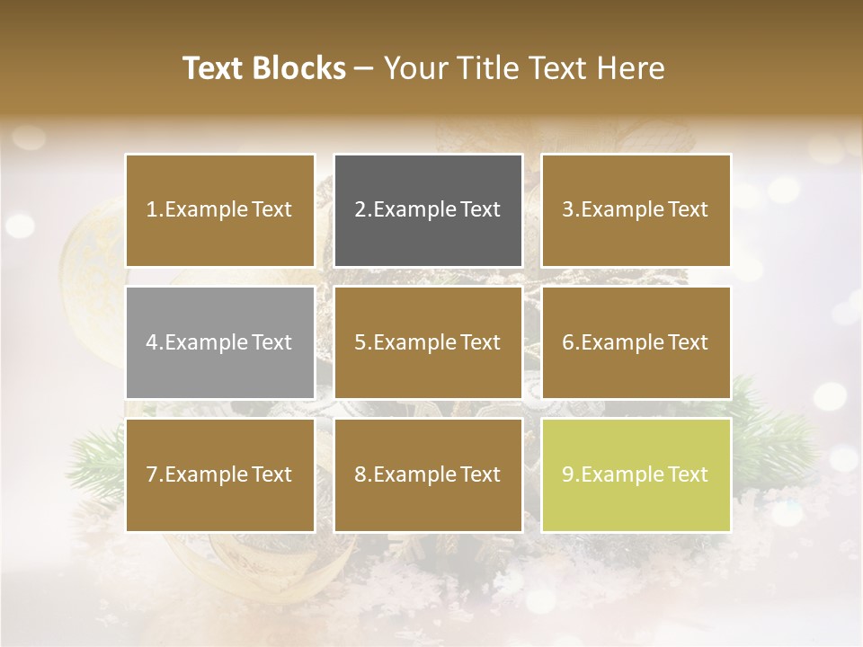 Christmas Gift Border PowerPoint Template