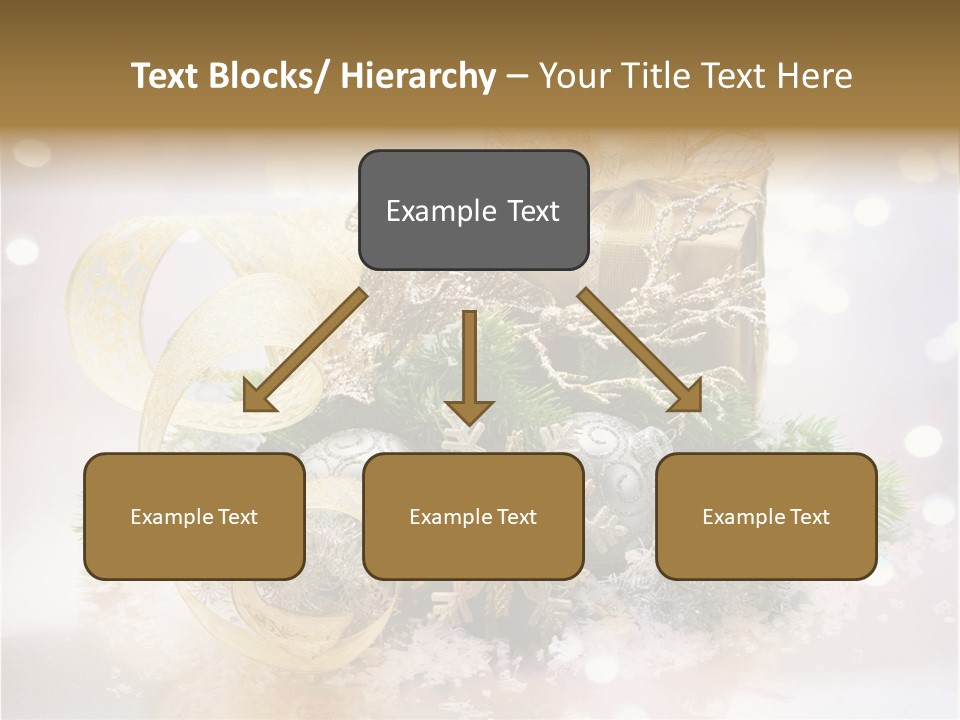 Christmas Gift Border PowerPoint Template