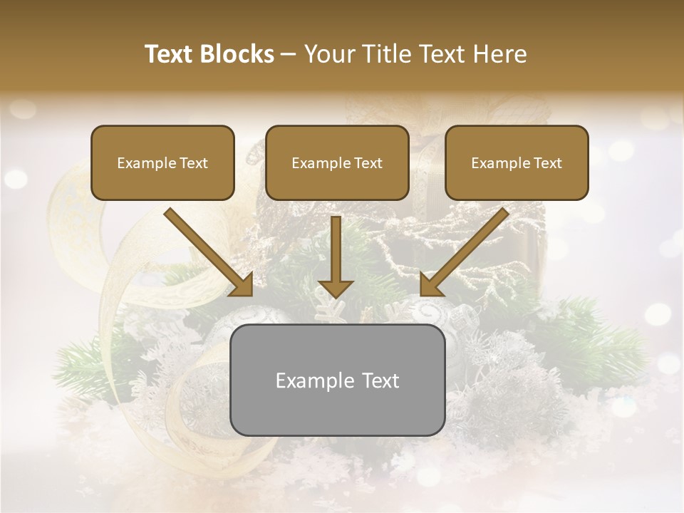 Christmas Gift Border PowerPoint Template