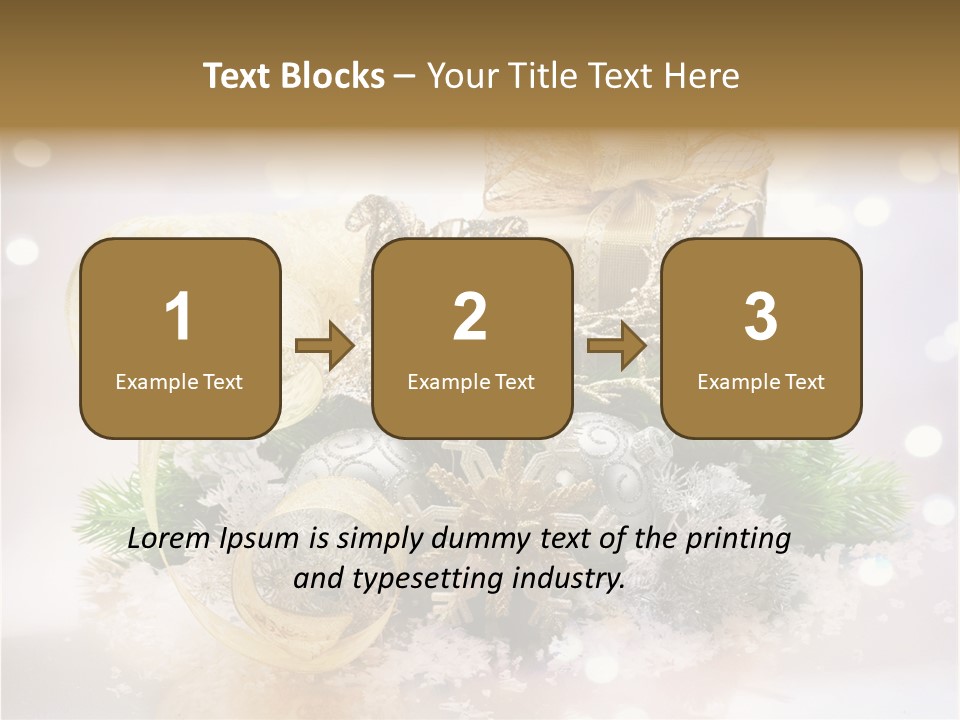 Christmas Gift Border PowerPoint Template