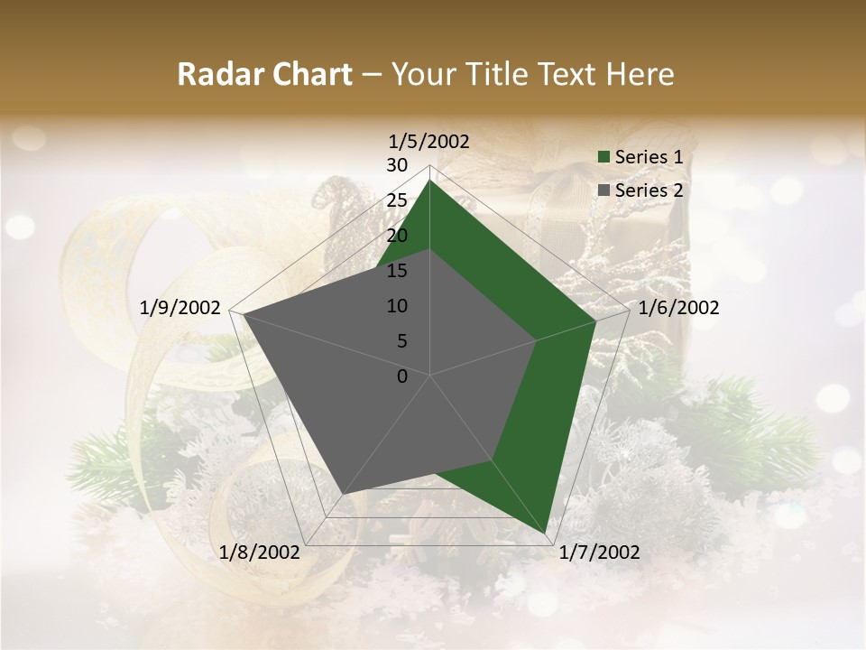Christmas Gift Border PowerPoint Template