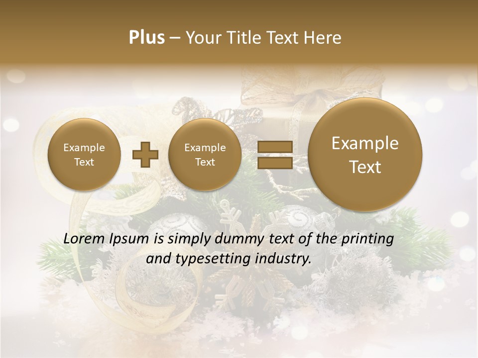 Christmas Gift Border PowerPoint Template