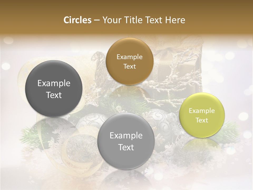 Christmas Gift Border PowerPoint Template