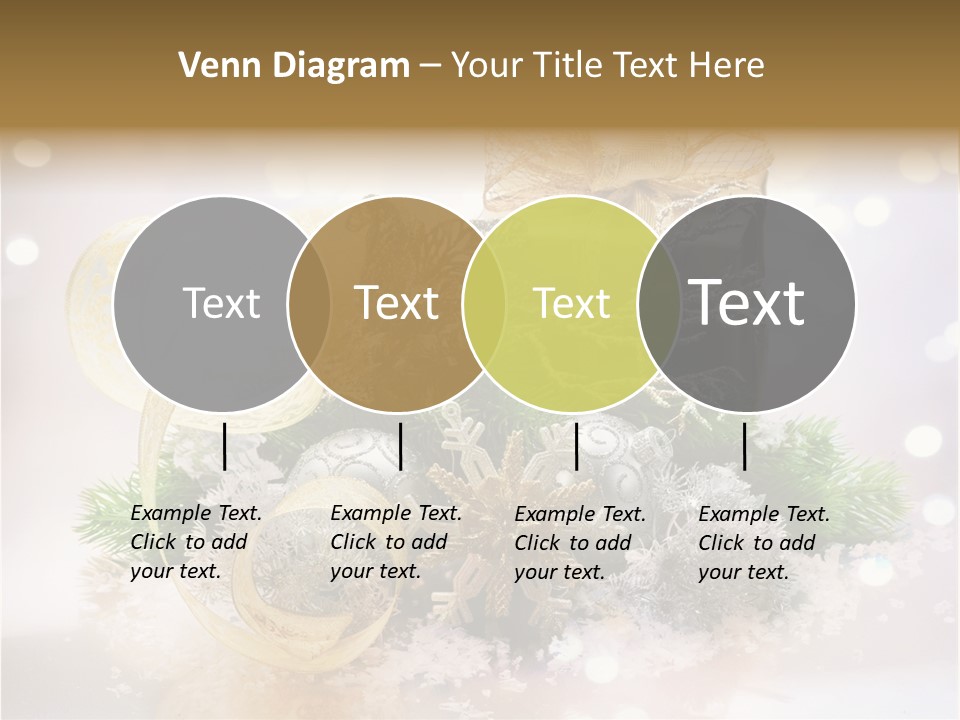 Christmas Gift Border PowerPoint Template