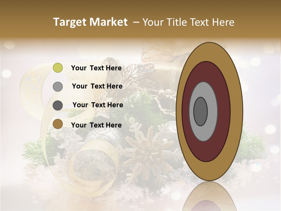 Christmas Gift Border PowerPoint Template