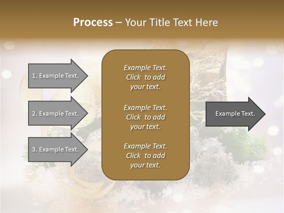Christmas Gift Border PowerPoint Template