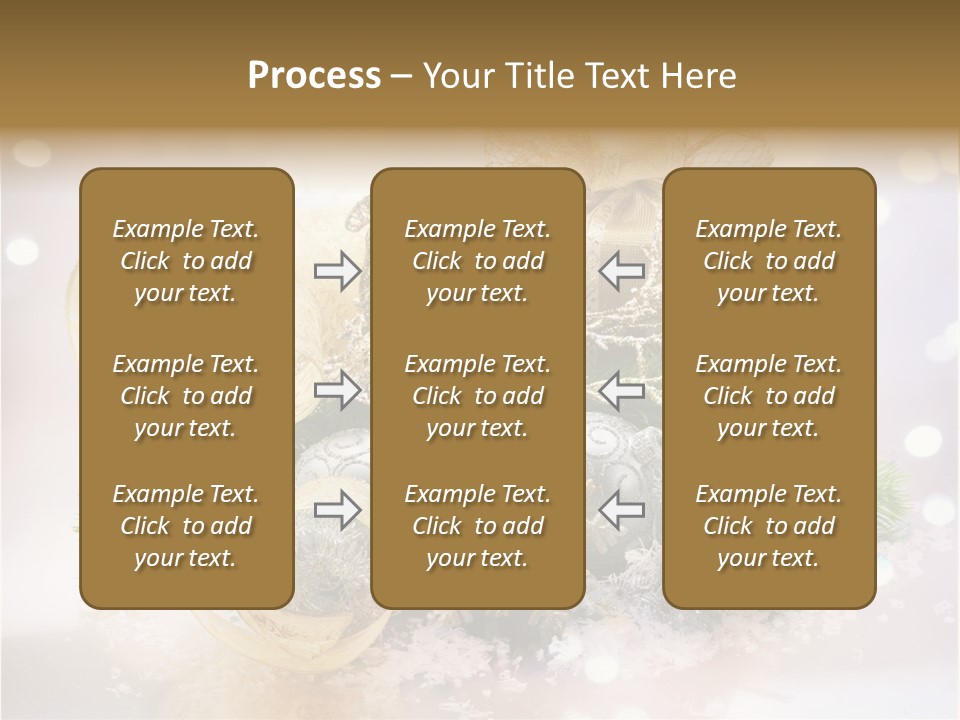 Christmas Gift Border PowerPoint Template