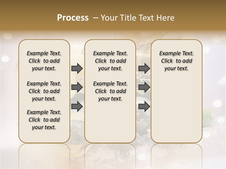 Christmas Gift Border PowerPoint Template