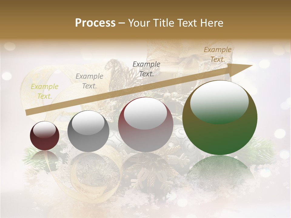 Christmas Gift Border PowerPoint Template