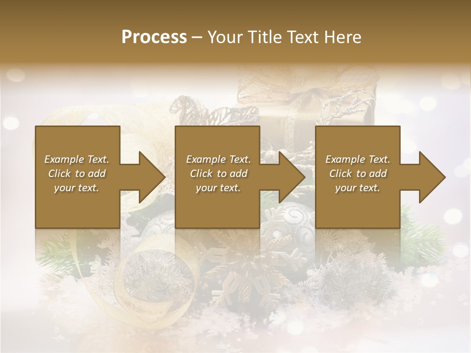 Christmas Gift Border PowerPoint Template