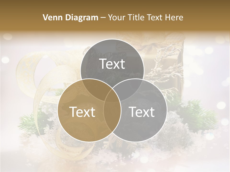 Christmas Gift Border PowerPoint Template