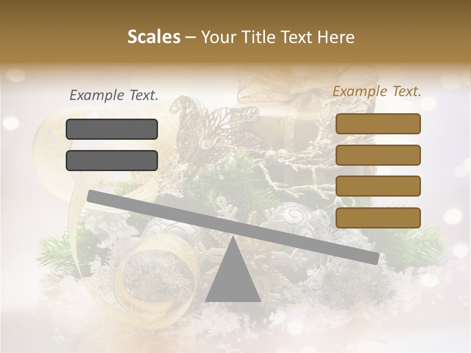 Christmas Gift Border PowerPoint Template