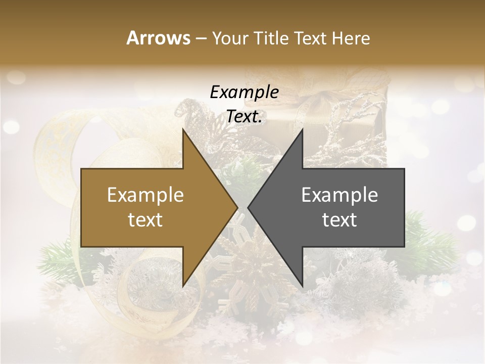 Christmas Gift Border PowerPoint Template