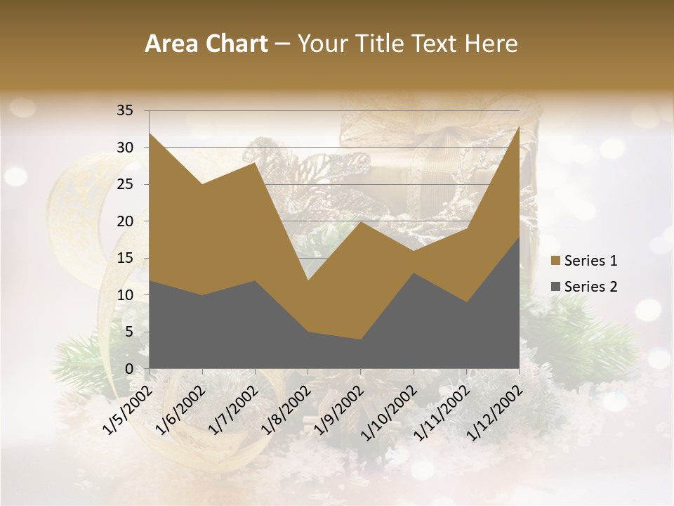 Christmas Gift Border PowerPoint Template