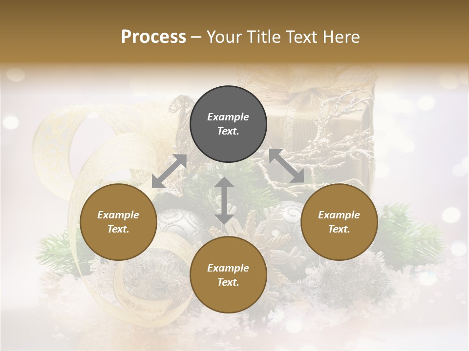 Christmas Gift Border PowerPoint Template