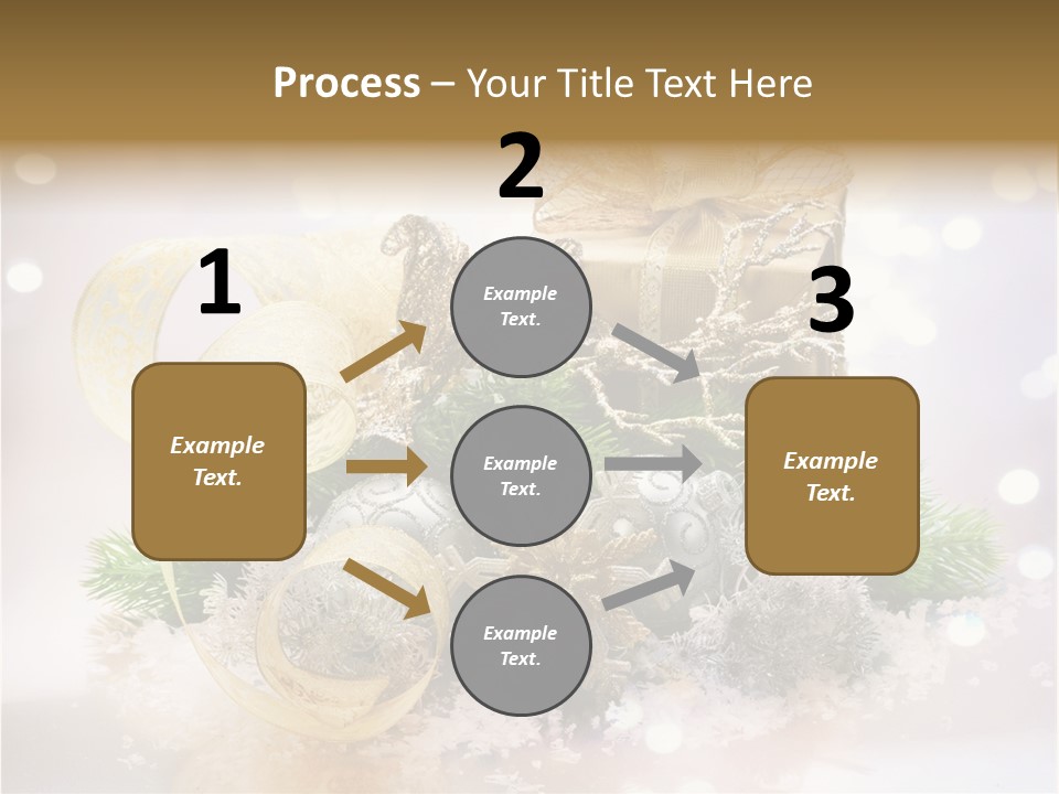 Christmas Gift Border PowerPoint Template