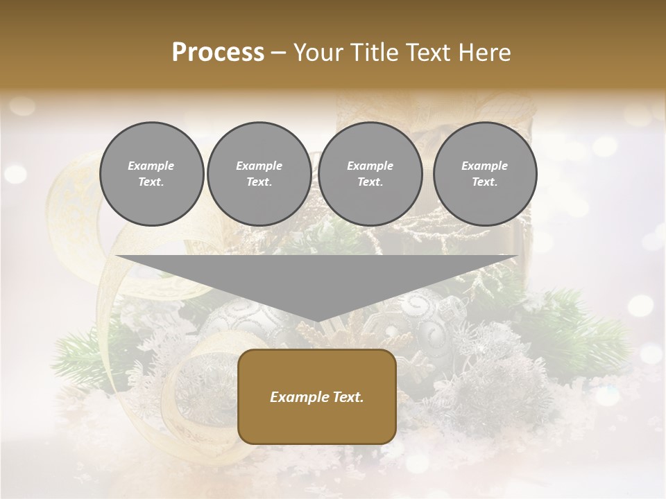 Christmas Gift Border PowerPoint Template