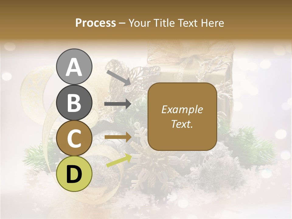 Christmas Gift Border PowerPoint Template