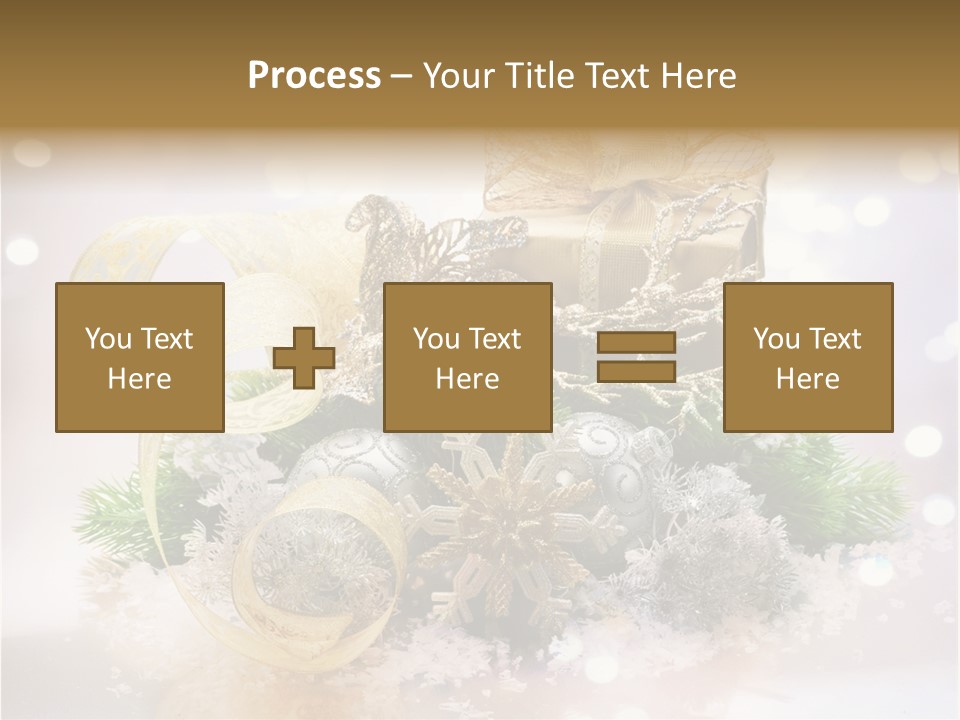 Christmas Gift Border PowerPoint Template