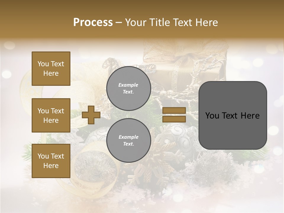 Christmas Gift Border PowerPoint Template