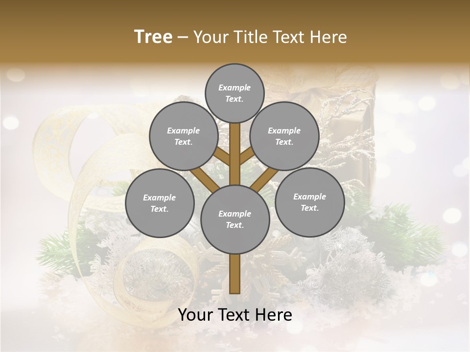 Christmas Gift Border PowerPoint Template