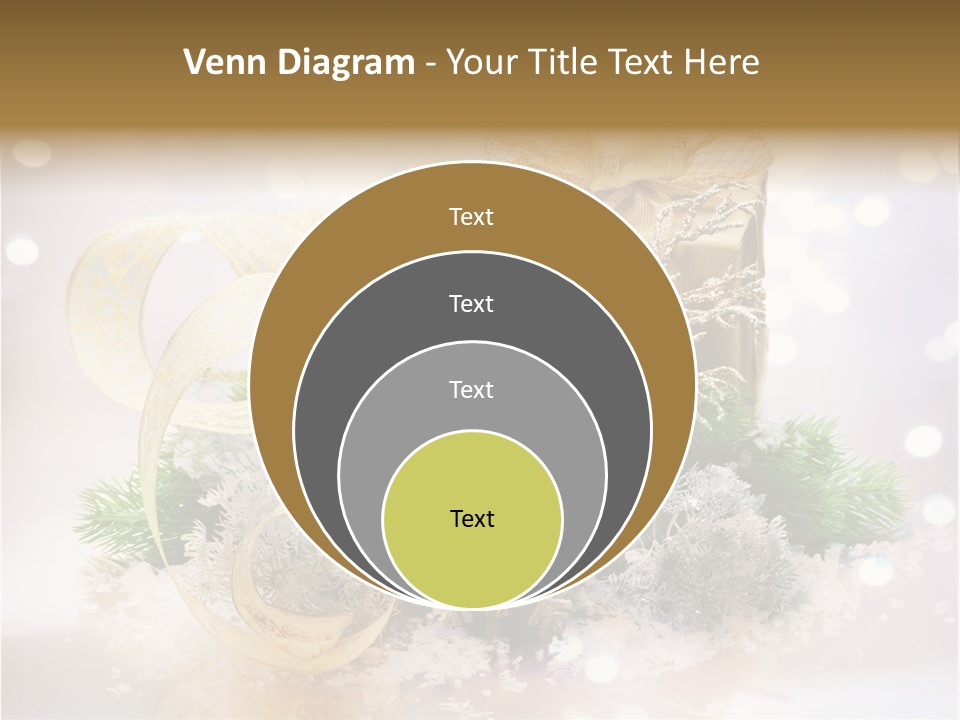 Christmas Gift Border PowerPoint Template
