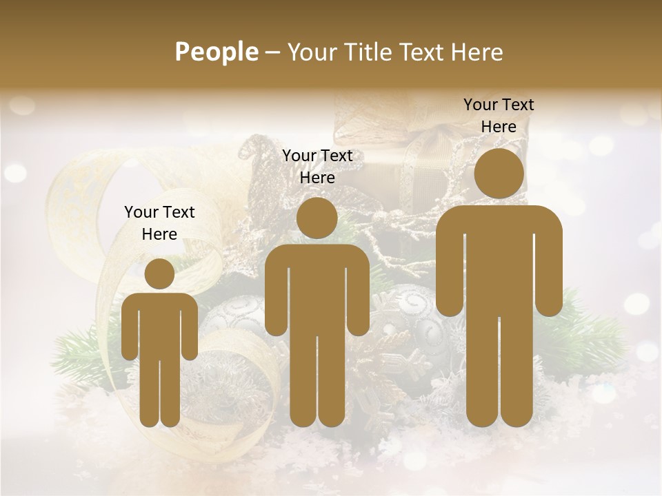 Christmas Gift Border PowerPoint Template