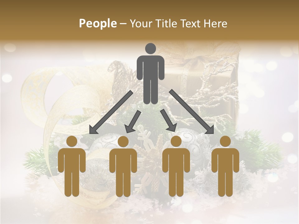 Christmas Gift Border PowerPoint Template