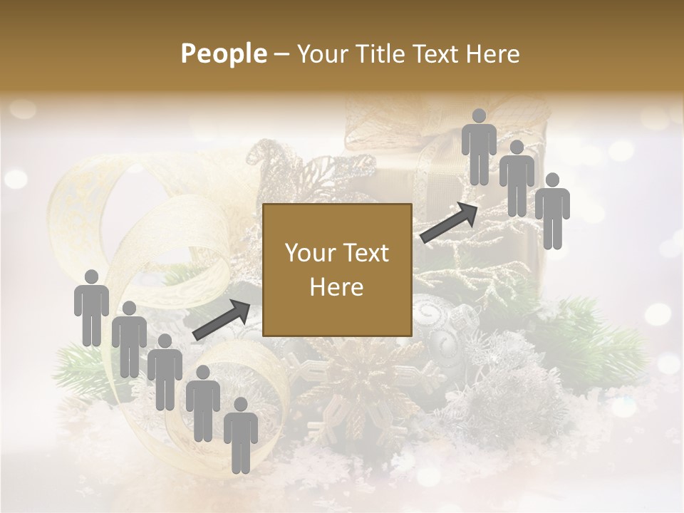 Christmas Gift Border PowerPoint Template
